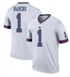 Men's New York Giants #1 Malik Nabers Nike Color Rush Stitched Jersey Men's New York Giants #1 Malik Nabers Nike Color Rush Stitched Jersey