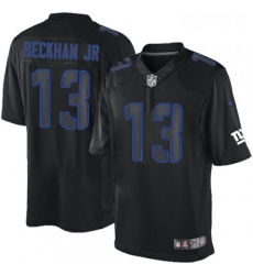 Mens Nike New York Giants 13 Odell Beckham Jr Limited Black Impact NFL Jersey Mens Nike New York Giants 13 Odell Beckham Jr Limited Black Impact NFL Jersey