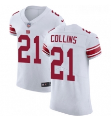 Mens Nike New York Giants 21 Landon Collins White Vapor Untouchable Elite Player NFL Jersey
