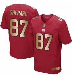 Mens Nike New York Giants 87 Sterling Shepard Elite RedGold Alternate NFL Jersey Mens Nike New York Giants 87 Sterling Shepard Elite RedGold Alternate NFL Jersey