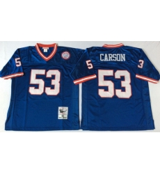 Mitchell Ness giants #53 harry carson blue Throwback Stitched NFL Jerseys Mitchell Ness giants #53 harry carson blue Throwback Stitched NFL Jerseys