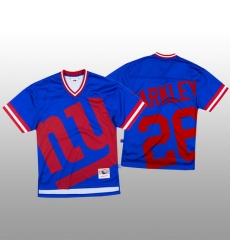 NFL New York Giants 26 Saquon Barkley Blue Men Mitchell 26 Nell Big Face Fashion Limited NFL Jersey NFL New York Giants 26 Saquon Barkley Blue Men Mitchell 26 Nell Big Face Fashion Limited NFL Jersey