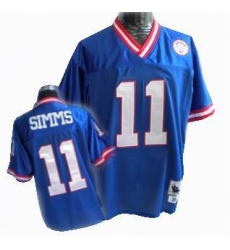New York Giants 11 SIMMS Blue mitchellandness New York Giants 11 SIMMS Blue mitchellandness