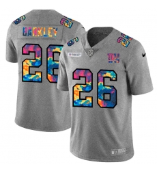 New York Giants 26 Saquon Barkley Men Nike Multi Color 2020 NFL Crucial Catch NFL Jersey Greyheather New York Giants 26 Saquon Barkley Men Nike Multi Color 2020 NFL Crucial Catch NFL Jersey Greyheather