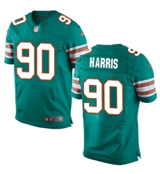 Nike Dolphins #90 Charles Harris Aqua Green Alternate Mens Stitched NFL Elite Jersey Nike Dolphins #90 Charles Harris Aqua Green Alternate Mens Stitched NFL Elite Jersey