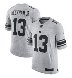 Nike Giants #13 Odell Beckham Jr Gray Mens Stitched NFL Limited Gridiron Gray II Jersey Nike Giants #13 Odell Beckham Jr Gray Mens Stitched NFL Limited Gridiron Gray II Jersey