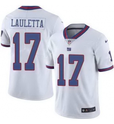 Nike Giants 17 Kyle Lauletta White Color Rush Limited Jersey Nike Giants 17 Kyle Lauletta White Color Rush Limited Jersey