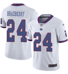 Nike Giants 24 James Bradberry White Men Stitched NFL Limited Rush Jersey Nike Giants 24 James Bradberry White Men Stitched NFL Limited Rush Jersey
