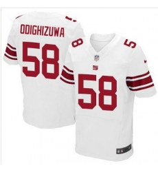 Nike New York Giants #58 Owa Odighizuwa White Mens Stitched NFL Elite Jersey Nike New York Giants #58 Owa Odighizuwa White Mens Stitched NFL Elite Jersey