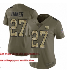 Giants 27 Deandre Baker Olive Camo Women Stitched Football Limited 2017 Salute to Service Jersey Giants 27 Deandre Baker Olive Camo Women Stitched Football Limited 2017 Salute to Service Jersey
