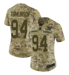 Nike Giants #94 Dalvin Tomlinson Camo Women Stitched NFL Limited 2018 Salute to Service Jersey Nike Giants #94 Dalvin Tomlinson Camo Women Stitched NFL Limited 2018 Salute to Service Jersey