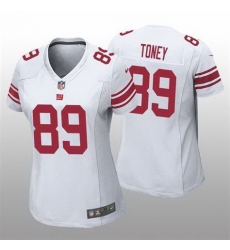 Women Nike New York Giants 89 Kadarius Toney White Vapor Untouchable Limited Jersey Women Nike New York Giants 89 Kadarius Toney White Vapor Untouchable Limited Jersey