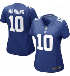 Womens Nike New York Giants 10 Eli Manning Game Royal Blue Team Color NFL Jersey Womens Nike New York Giants 10 Eli Manning Game Royal Blue Team Color NFL Jersey