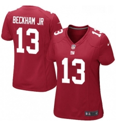 Womens Nike New York Giants 13 Odell Beckham Jr Game Red Alternate NFL Jersey Womens Nike New York Giants 13 Odell Beckham Jr Game Red Alternate NFL Jersey