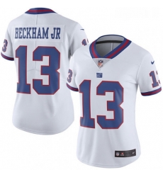 Womens Nike New York Giants 13 Odell Beckham Jr Limited White Rush Vapor Untouchable NFL Jersey Womens Nike New York Giants 13 Odell Beckham Jr Limited White Rush Vapor Untouchable NFL Jersey