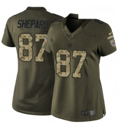 Womens Nike New York Giants 87 Sterling Shepard Elite Green Salute to Service NFL Jersey Womens Nike New York Giants 87 Sterling Shepard Elite Green Salute to Service NFL Jersey