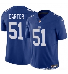 Youth New York Giants 51 Abdul Carter Blue 2025 Draft F U S E Vapor Untouchable Limited Stitched Jersey Youth New York Giants 51 Abdul Carter Blue 2025 Draft F U S E Vapor Untouchable Limited Stitched Jersey
