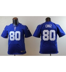 Youth Nike New York Giants #80 Victor Cruz Blue Elite NFL Jerseys Youth Nike New York Giants #80 Victor Cruz Blue Elite NFL Jerseys