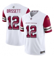 Men Washington Commanders 12 Jacoby Brissett White 2023 F U S E Vapor Limited Stitched Football Jersey Men Washington Commanders 12 Jacoby Brissett White 2023 F U S E Vapor Limited Stitched Football Jersey