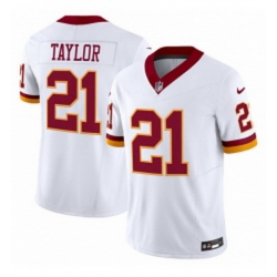 Men Washington Commanders 21 Sean Taylor White 2025 FUSE Throwback Vapor Limited Football Stitched Jersey