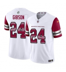 Men Washington Commanders 24 Antonio Gibson White 2023 F U S E Vapor Limited Stitched Football Jersey Men Washington Commanders 24 Antonio Gibson White 2023 F U S E Vapor Limited Stitched Football Jersey