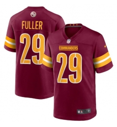 Men Washington Commanders 29 Kendall Fuller 2022 Burgundy Game Stitched Jersey Men Washington Commanders 29 Kendall Fuller 2022 Burgundy Game Stitched Jersey