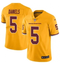 Men Washington Commanders 5 Jayden Daniels Burgundy Rush Stitched Football Jersey Men Washington Commanders 5 Jayden Daniels Burgundy Rush Stitched Football Jersey