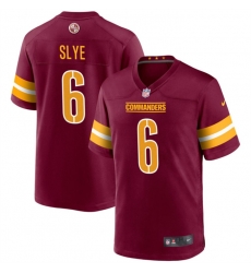 Men Washington Commanders 6 Joey Slye Burgundy Stitched Game Jersey Men Washington Commanders 6 Joey Slye Burgundy Stitched Game Jersey