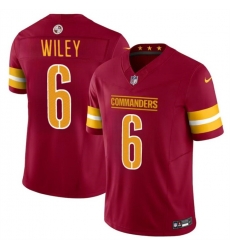 Men Washington Commanders 6 Michael Wiley Burgundy 2024 F U S E Vapor Limited Stitched Football Jersey Men Washington Commanders 6 Michael Wiley Burgundy 2024 F U S E Vapor Limited Stitched Football Jersey