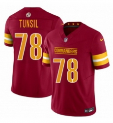 Men Washington Commanders 78 Laremy Tunsil Burgundy 2025 FUSE Vapor Limited Football Stitched Jersey