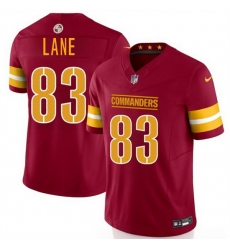 Men Washington Commanders 83 Jaylin Lane Burgundy 2025 Draft F U S E  Vapor Limited Stitched Football Jersey