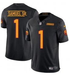 Men Washington Commanders Deebo Samuel Sr. #1 Black F U S E Stitched NFL Jersey
