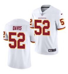 Men Washington Football Team 52 Jamin Davis White 2021 Vapor Untouchable Nike Limited Jersey Men Washington Football Team 52 Jamin Davis White 2021 Vapor Untouchable Nike Limited Jersey