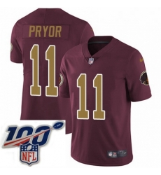 Mens Nike Washington Redskins 11 Terrelle Pryor Burgundy RedGold Number Alternate 80TH Anniversary Vapor Untouchable Limited Stitched 100th anniversary Nec Mens Nike Washington Redskins 11 Terrelle Pryor Burgundy RedGold Number Alternate 80TH Anniversary Vapor Untouchable Limited Stitched 100th anniversary Nec