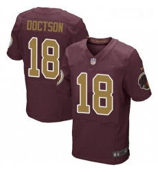 Mens Nike Washington Redskins 18 Josh Doctson Elite Burgundy RedGold Number Alternate 80TH Anniversary NFL Jersey Mens Nike Washington Redskins 18 Josh Doctson Elite Burgundy RedGold Number Alternate 80TH Anniversary NFL Jersey
