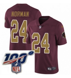 Mens Nike Washington Redskins 24 Josh Norman Burgundy RedGold Number Alternate 80TH Anniversary Vapor Untouchable Limited Stitched 100th anniversary Neck P Mens Nike Washington Redskins 24 Josh Norman Burgundy RedGold Number Alternate 80TH Anniversary Vapor Untouchable Limited Stitched 100th anniversary Neck P