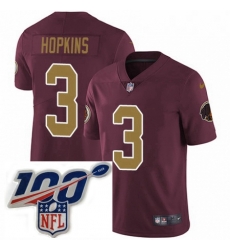 Mens Nike Washington Redskins 3 Dustin Hopkins Burgundy RedGold Number Alternate 80TH Anniversary Vapor Untouchable Limited Stitched 100th anniversary Neck Mens Nike Washington Redskins 3 Dustin Hopkins Burgundy RedGold Number Alternate 80TH Anniversary Vapor Untouchable Limited Stitched 100th anniversary Neck