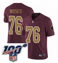 Mens Nike Washington Redskins 76 Morgan Moses Burgundy RedGold Number Alternate 80TH Anniversary Vapor Untouchable Limited Stitched 100th anniversary Neck Mens Nike Washington Redskins 76 Morgan Moses Burgundy RedGold Number Alternate 80TH Anniversary Vapor Untouchable Limited Stitched 100th anniversary Neck