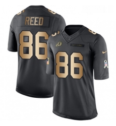 Mens Nike Washington Redskins 86 Jordan Reed Limited BlackGold Salute to Service NFL Jersey Mens Nike Washington Redskins 86 Jordan Reed Limited BlackGold Salute to Service NFL Jersey