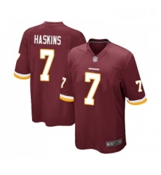 Mens Washington Redskins 7 Dwayne Haskins Game Burgundy Red Team Color Football Jersey Mens Washington Redskins 7 Dwayne Haskins Game Burgundy Red Team Color Football Jersey