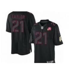 Nike NFL Washington Redskins #21 Fred Taylor Black Jersey W 80TH Pat-ch(Impact Limited) Nike NFL Washington Redskins #21 Fred Taylor Black Jersey W 80TH Pat-ch(Impact Limited)