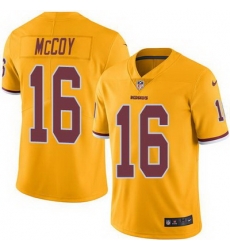 Nike Redskins #16 Colt McCoy Gold Mens Stitched NFL Limited Rush Jersey Nike Redskins #16 Colt McCoy Gold Mens Stitched NFL Limited Rush Jersey
