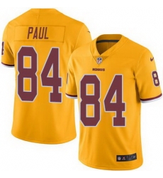 Nike Redskins #84 Niles Paul Gold Mens Stitched NFL Limited Rush Jersey Nike Redskins #84 Niles Paul Gold Mens Stitched NFL Limited Rush Jersey