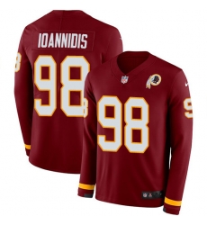 Nike Redskins #98 Matt Ioannidis Burgundy Red Team Color Men Stitched NFL Limited Therma Long Sleeve Jersey Nike Redskins #98 Matt Ioannidis Burgundy Red Team Color Men Stitched NFL Limited Therma Long Sleeve Jersey