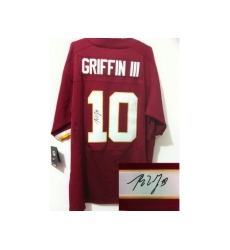 Nike Washington Redskins 10 Robert Griffin III Red Elite Signed NFL Jersey Nike Washington Redskins 10 Robert Griffin III Red Elite Signed NFL Jersey