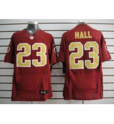 Nike Washington Redskins 23 DeAngelo Hall Red Elite 80TH Patch Gold Number NFL Jersey Nike Washington Redskins 23 DeAngelo Hall Red Elite 80TH Patch Gold Number NFL Jersey