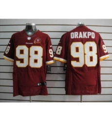 Nike Washington Redskins 98 Brian Orakpo Red Elite 80TH Patch NFL Jersey Nike Washington Redskins 98 Brian Orakpo Red Elite 80TH Patch NFL Jersey