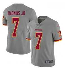 Redskins 7 Dwayne Haskins Jr Gray Men Stitched Football Limited Inverted Legend Jersey Redskins 7 Dwayne Haskins Jr Gray Men Stitched Football Limited Inverted Legend Jersey