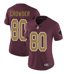Nike Redskins #80 Jamison Crowder Burgundy Red Alternate Womens Stitched NFL Vapor Untouchable Limited Jersey Nike Redskins #80 Jamison Crowder Burgundy Red Alternate Womens Stitched NFL Vapor Untouchable Limited Jersey