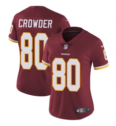 Nike Redskins #80 Jamison Crowder Burgundy Red Team Color Womens Stitched NFL Vapor Untouchable Limited Jersey Nike Redskins #80 Jamison Crowder Burgundy Red Team Color Womens Stitched NFL Vapor Untouchable Limited Jersey